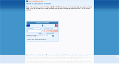 Desktop Screenshot of euro-to-dollar.net